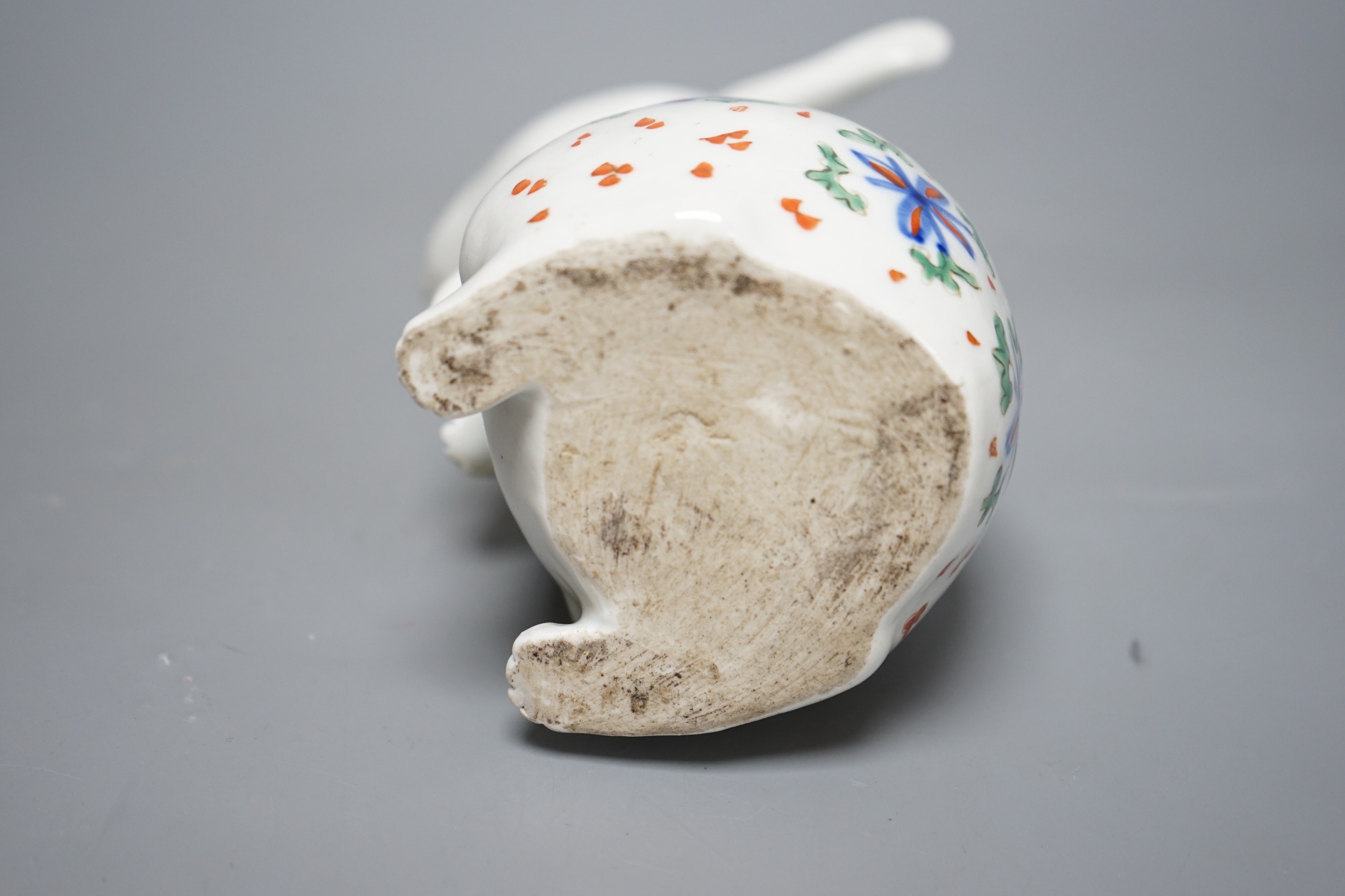 A Japanese Arita model of a seated rabbit, Meiji period, 23cm
